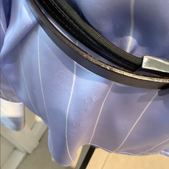 GUCCI VINTAGE BROWN BELT WITH SILVER COLORED HARDWARE - Picture 7 of 9